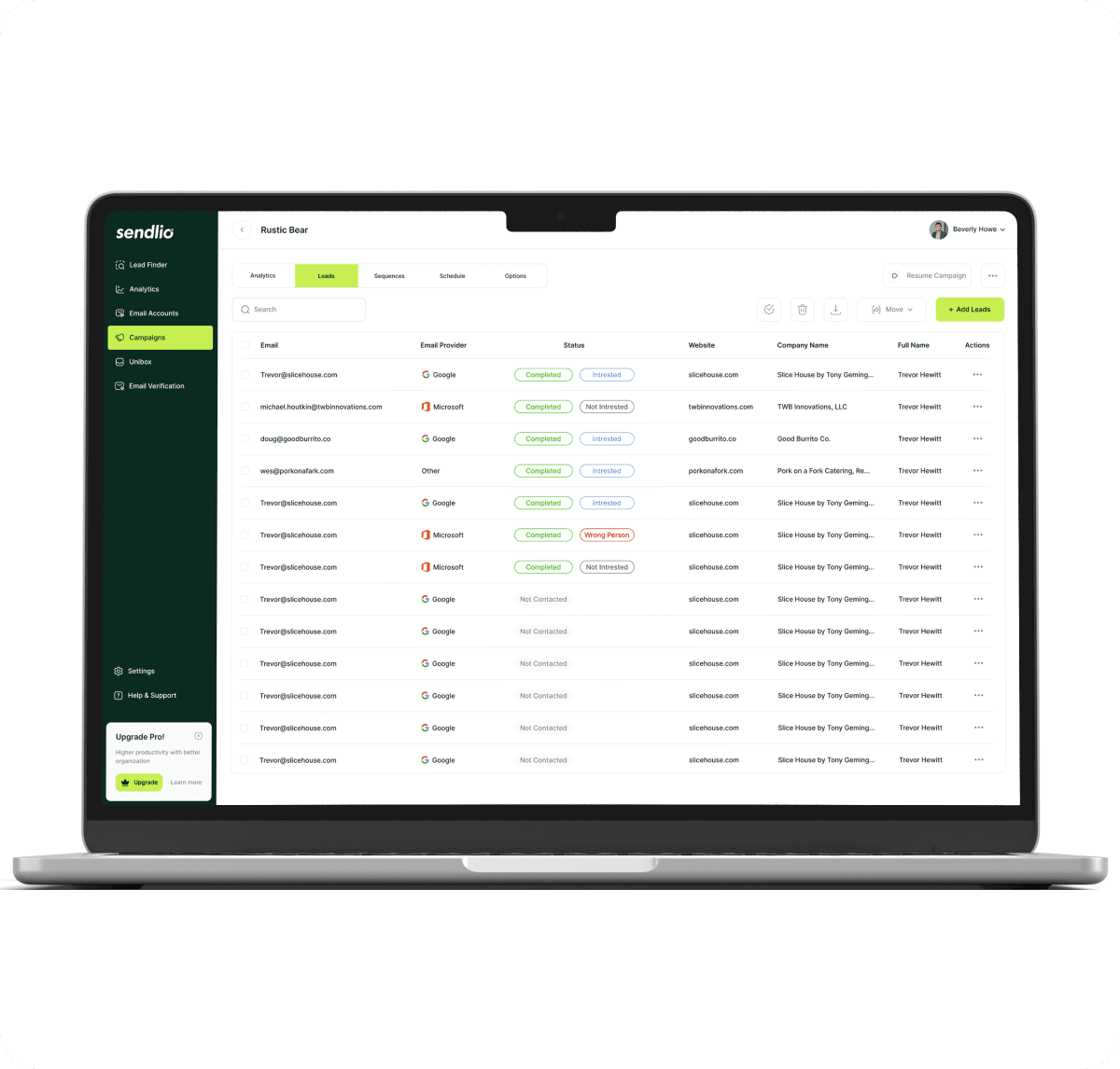 Sendlio product vision