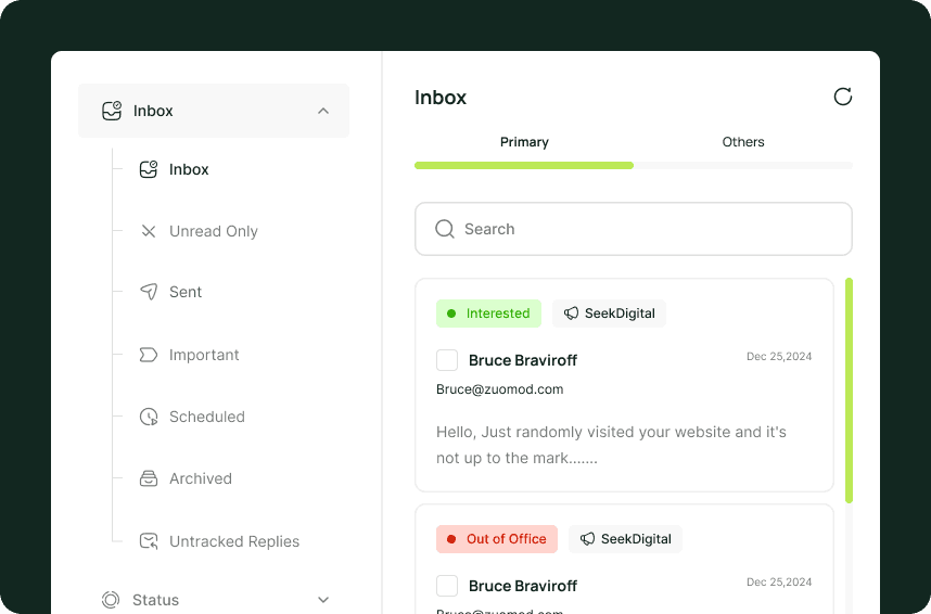 Connect your inbox in 60 seconds
